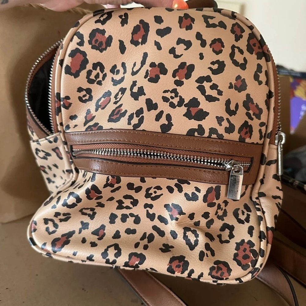 Wild Fable Mini Dome Backpack in Leopard Print